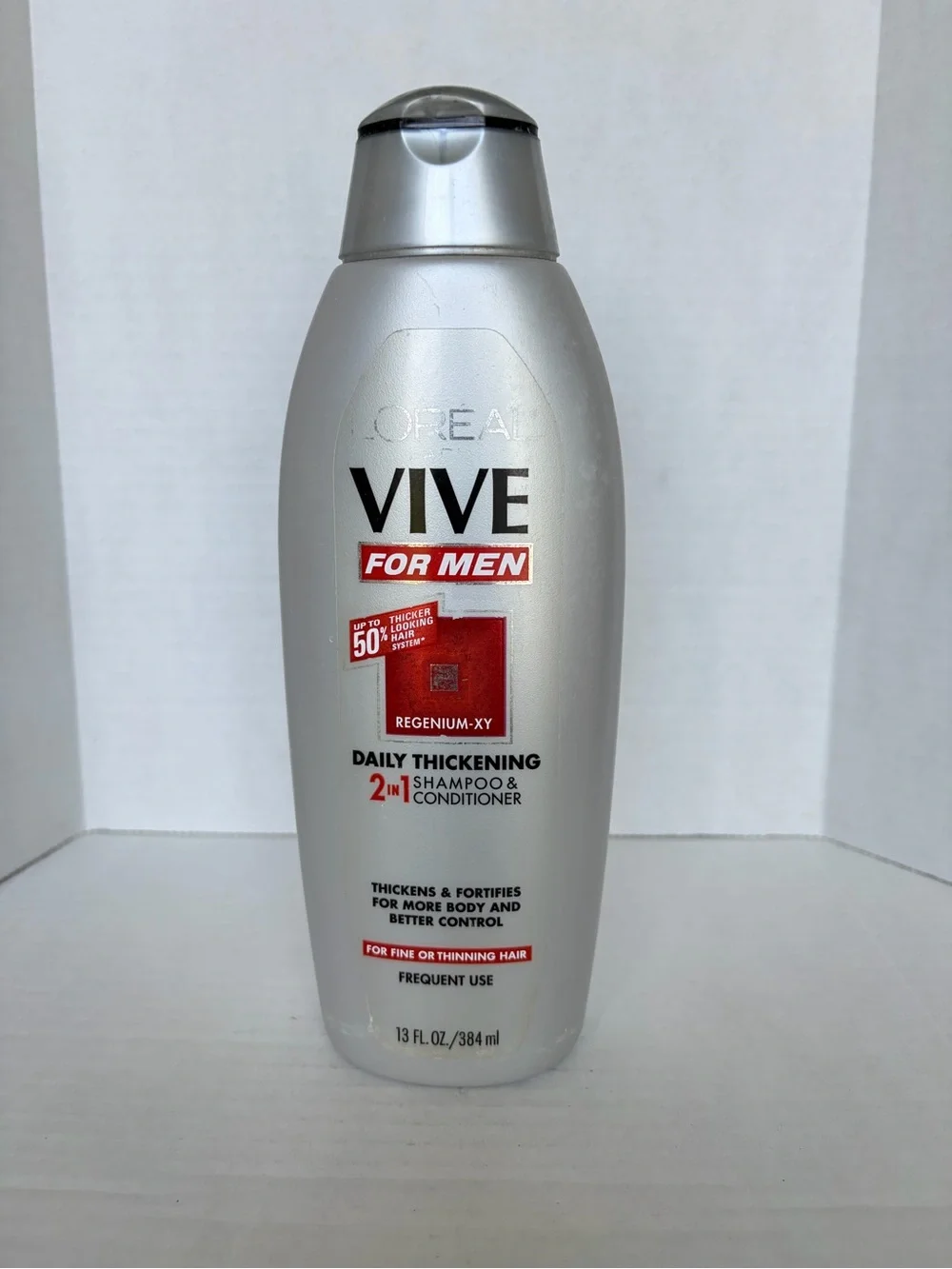 L’Oréal Vive for Men Daily Thickening 2 in 1 Shampoo Discontinued 13 oz 85% Full